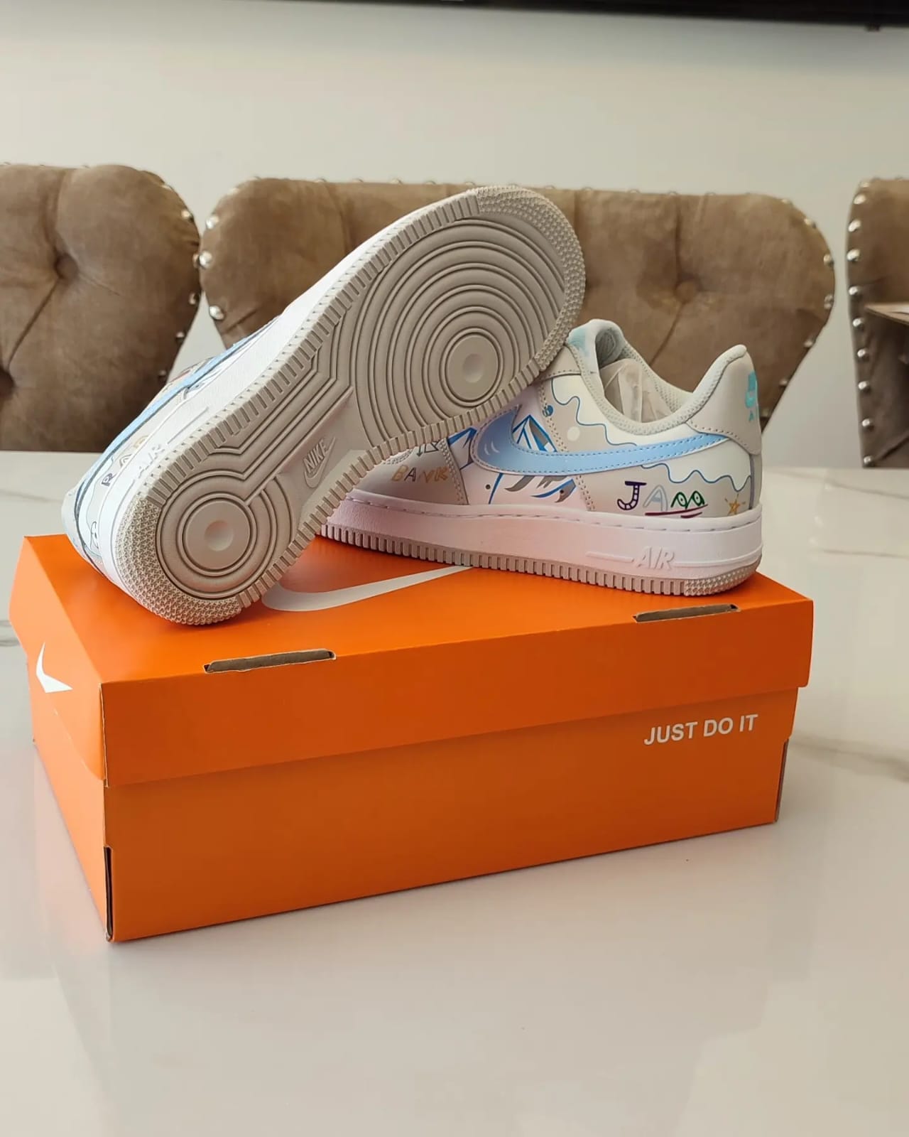 Zapatillas Nike Air Force 1 Custom Doodle (foto 4)