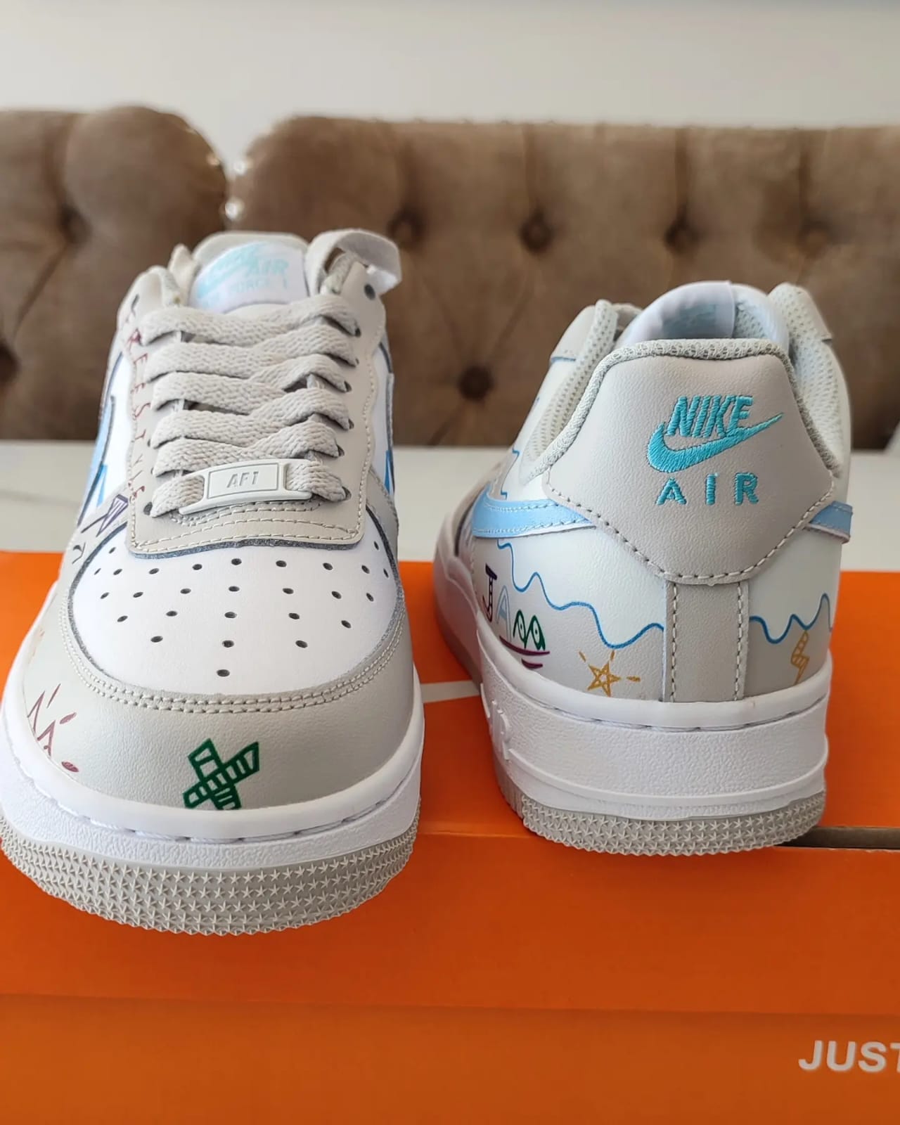 Zapatillas Nike Air Force 1 Custom Doodle (foto 6)