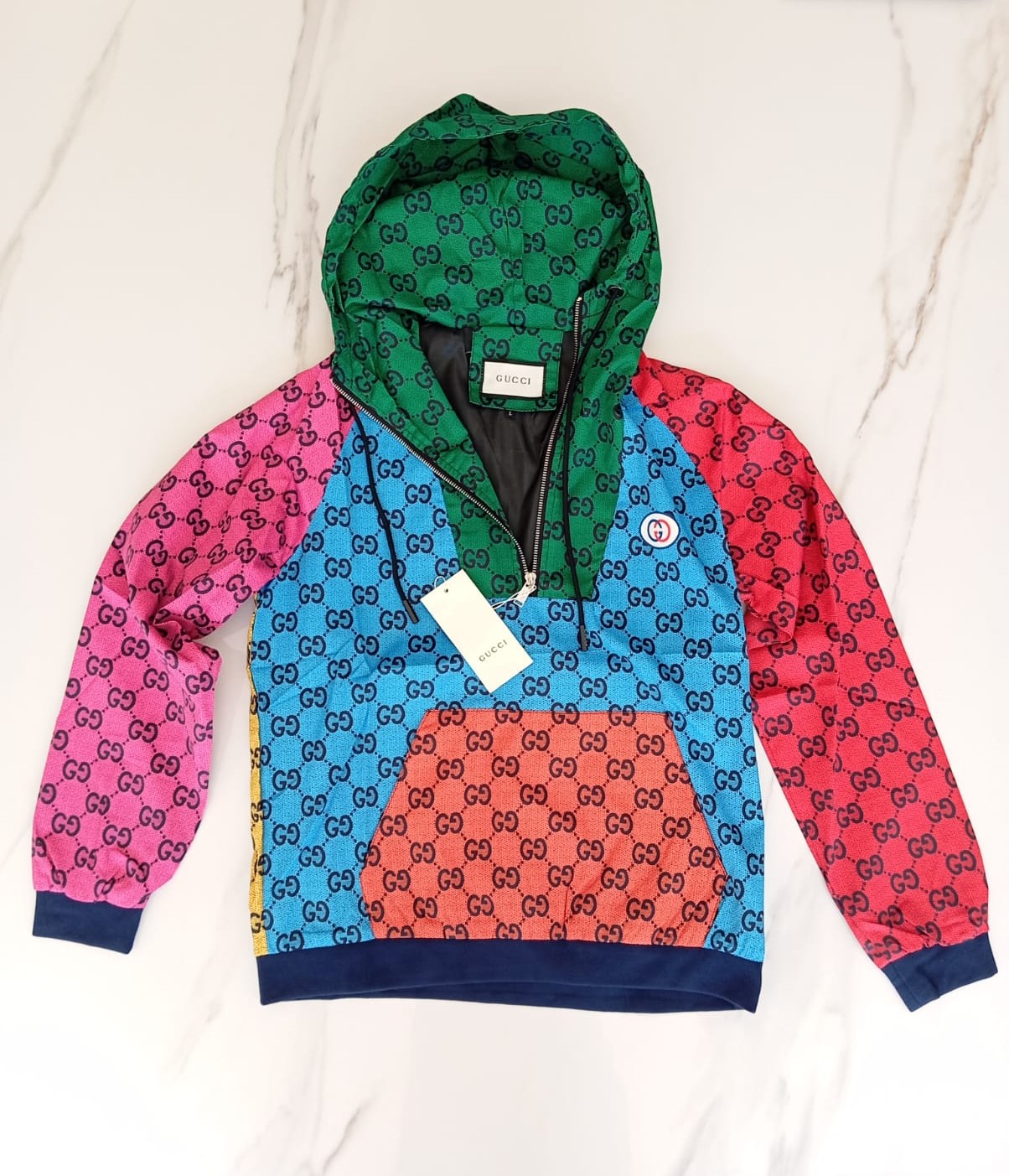 Campera Rompevientos Gucci GG Multicolor