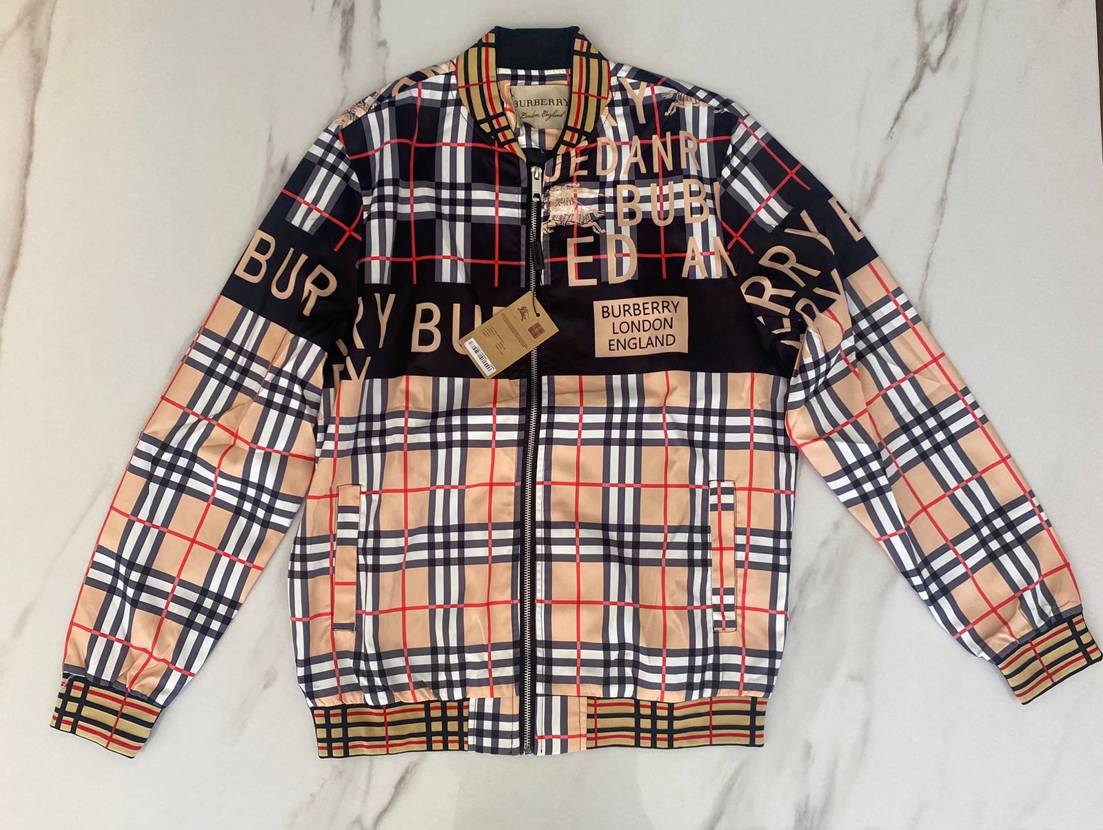Campera Rompevientos Burberry Graphic Check