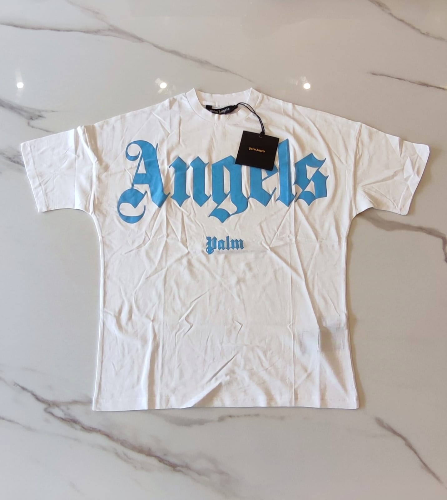 Remera Palm Angels "Angels Palm" Curved Logo