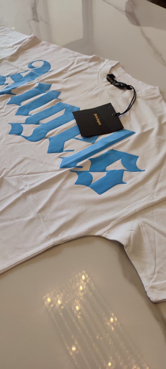 Remera Palm Angels "Angels Palm" Curved Logo (foto 2)