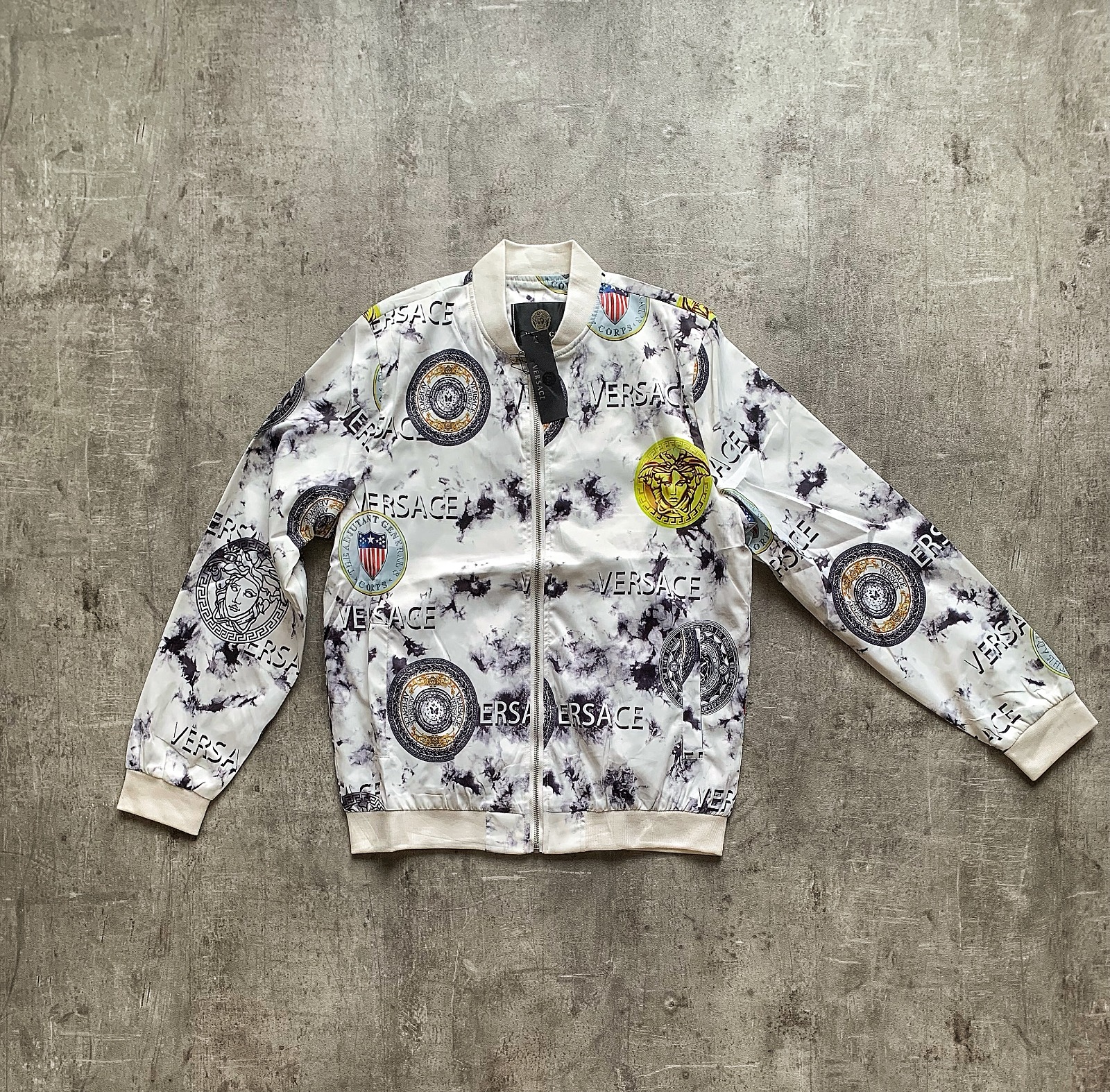 Campera Rompevientos Versace "Medusa & Crests" Tie-Dye Edition
