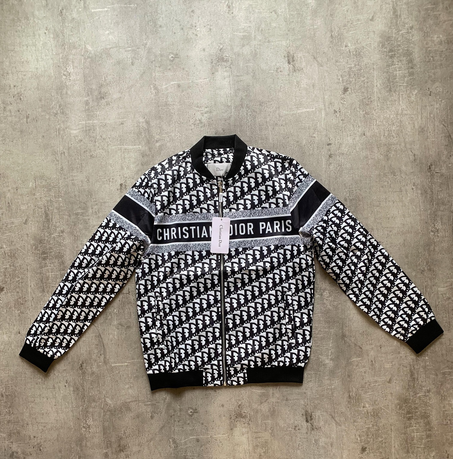 Campera Rompevientos Christian Dior Paris "Oblique Monogram" Black & White