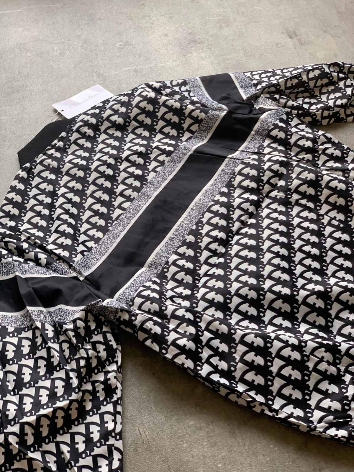Campera Rompevientos Christian Dior Paris "Oblique Monogram" Black & White (foto 2)