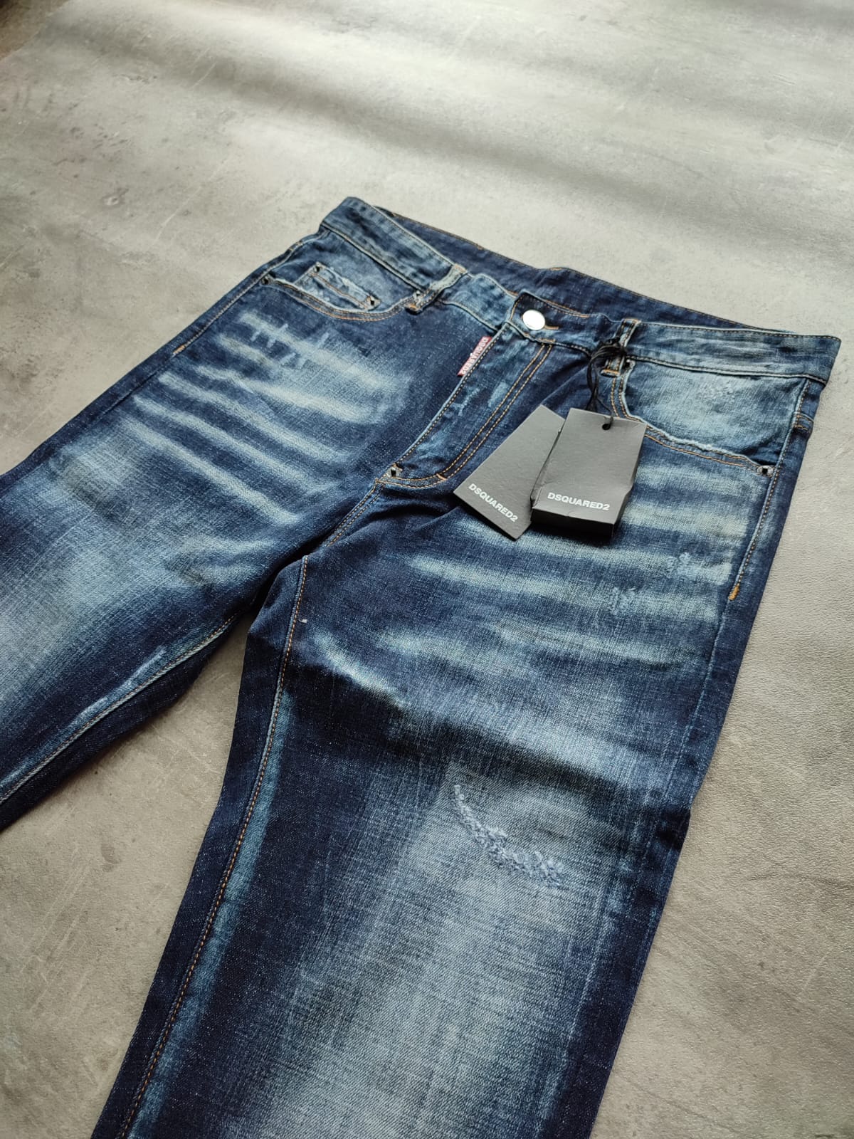 Jean Dsquared2 Slim Fit Azul Desgastado Premium (foto 2)