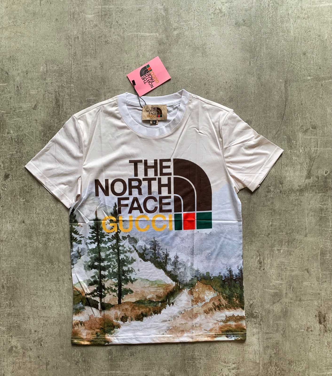 Remera The North Face x Gucci Forest Landscape