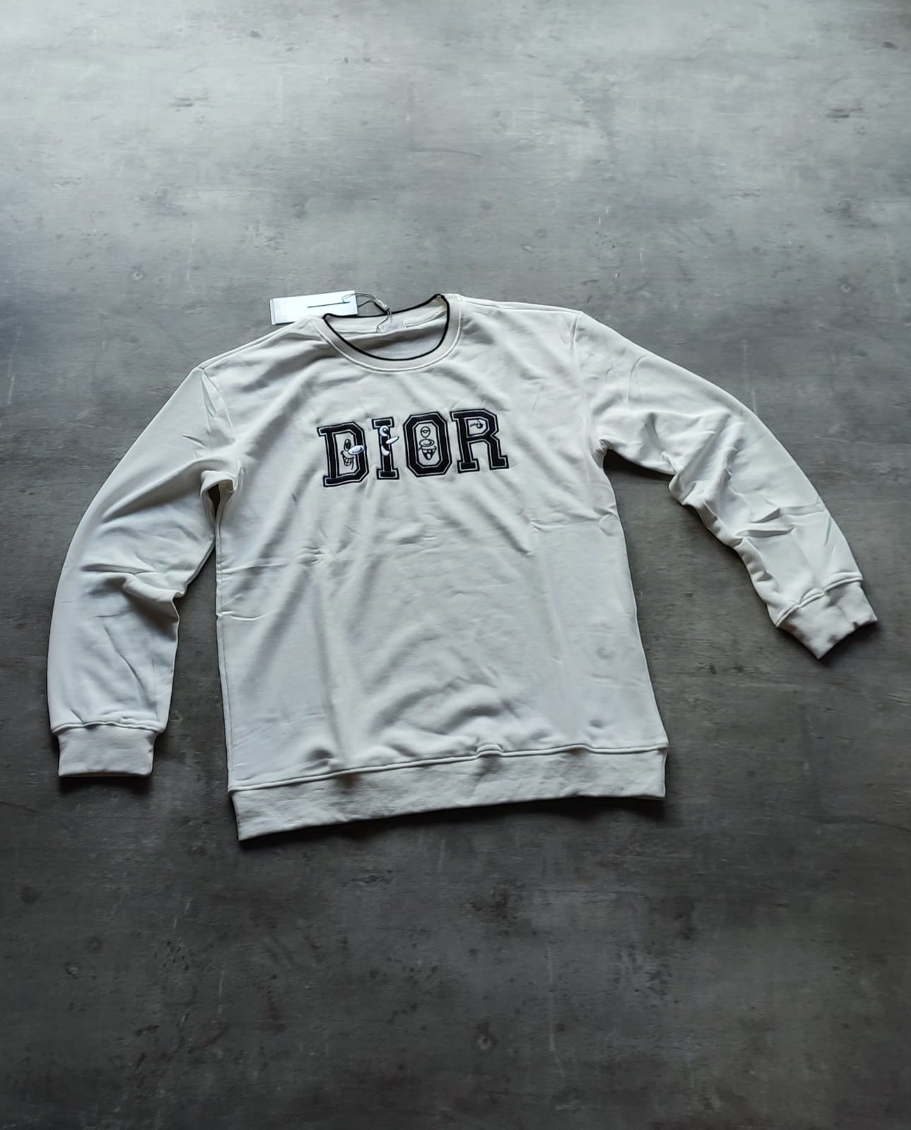 Buzo Dior Off-White Cuello Redondo