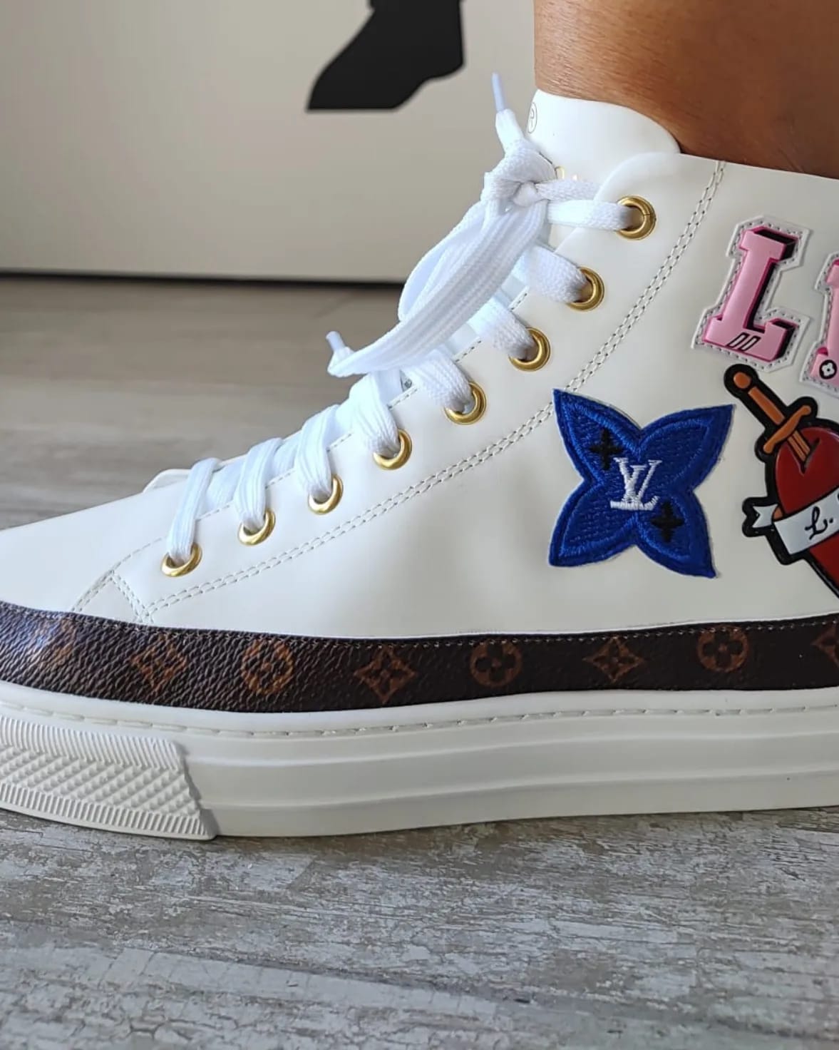 Louis Vuitton Stellar Sneaker Boot "Monogram Patches" (foto 2)