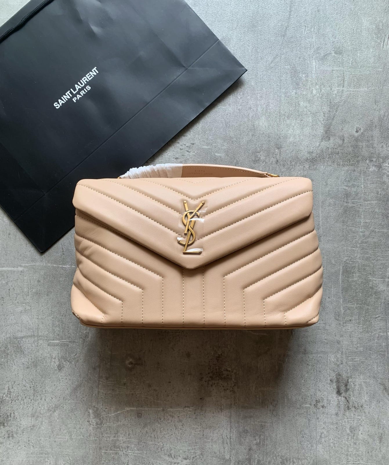 Bolso de Hombro Acolchado "Lou" – Beige Nude (foto 3)