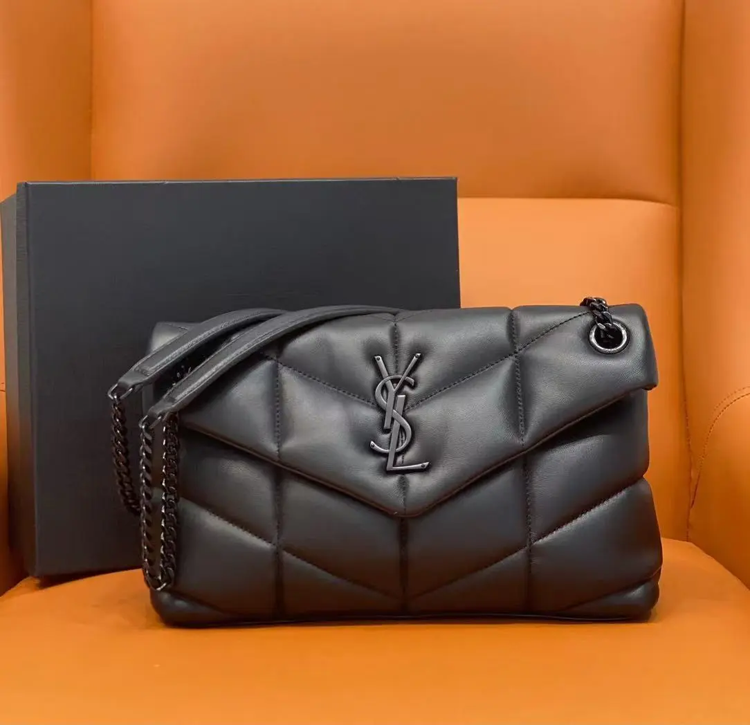 Bolso de Hombro "Lou Puffer" – Total Black