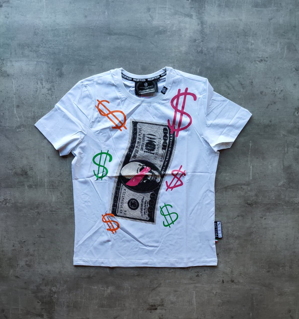 Remera Philipp Plein Dollar Bill