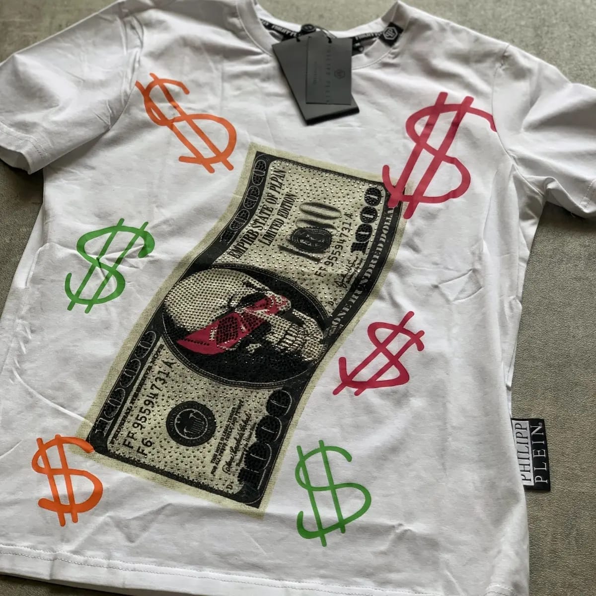 Remera Philipp Plein Dollar Bill (foto 2)
