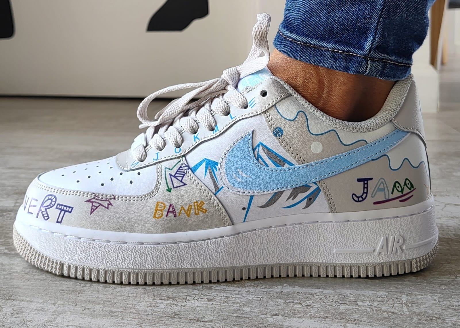 Zapatillas Nike Air Force 1 Custom Doodle (foto 2)