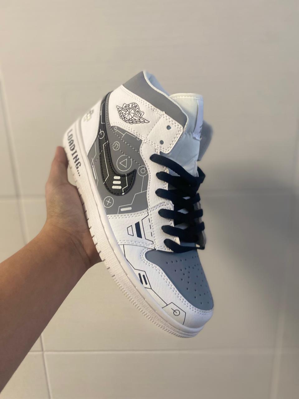 Air Jordan 1 Mid "Gamer Loading" (Custom Design)