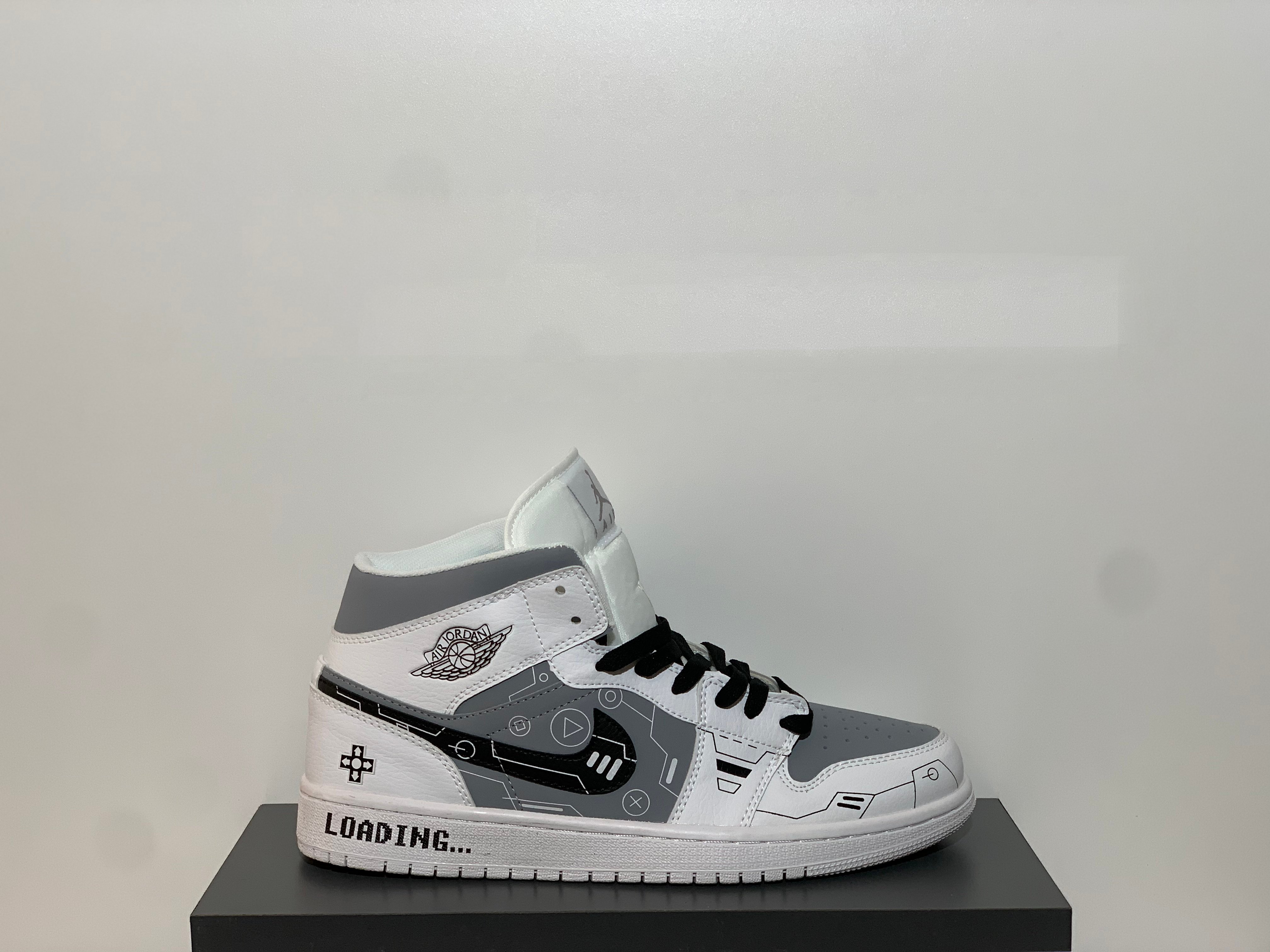 Air Jordan 1 Mid "Gamer Loading" (Custom Design) (foto 5)