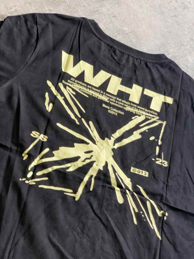 Remera Off-White Splash Arrow Negra (foto 5)