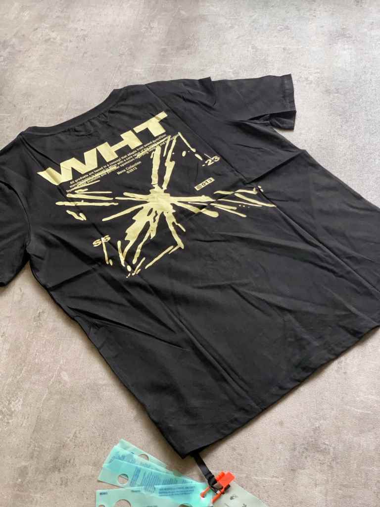 Remera Off-White Splash Arrow Negra (foto 6)