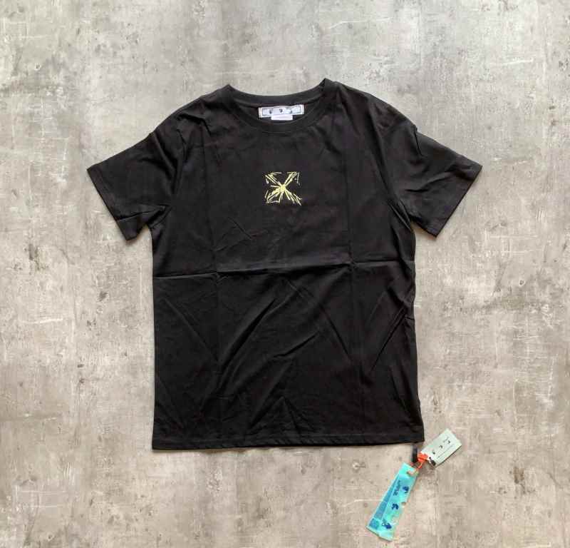 Remera Off-White Splash Arrow Negra (foto 4)