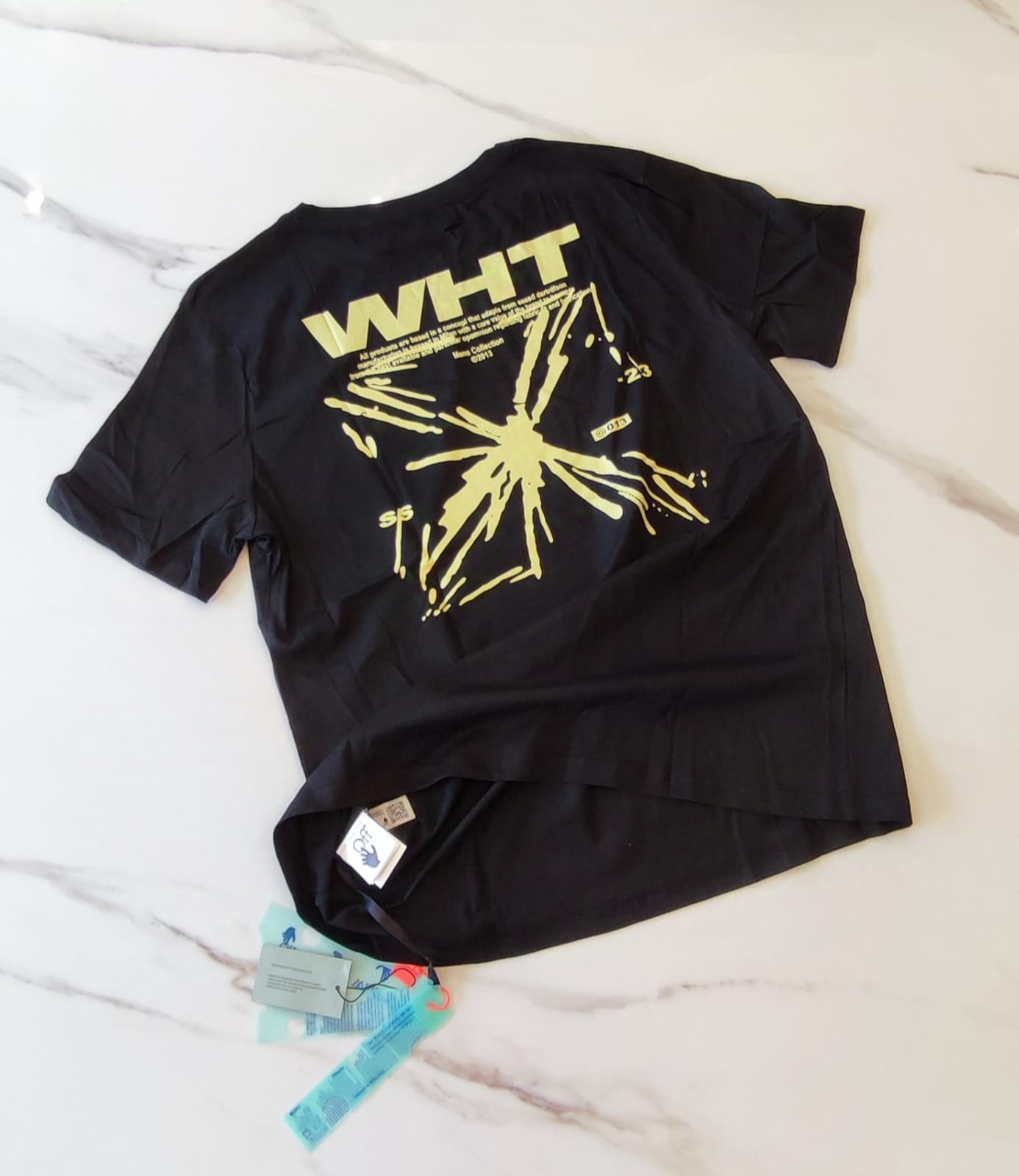 Remera Off-White Splash Arrow Negra (foto 2)