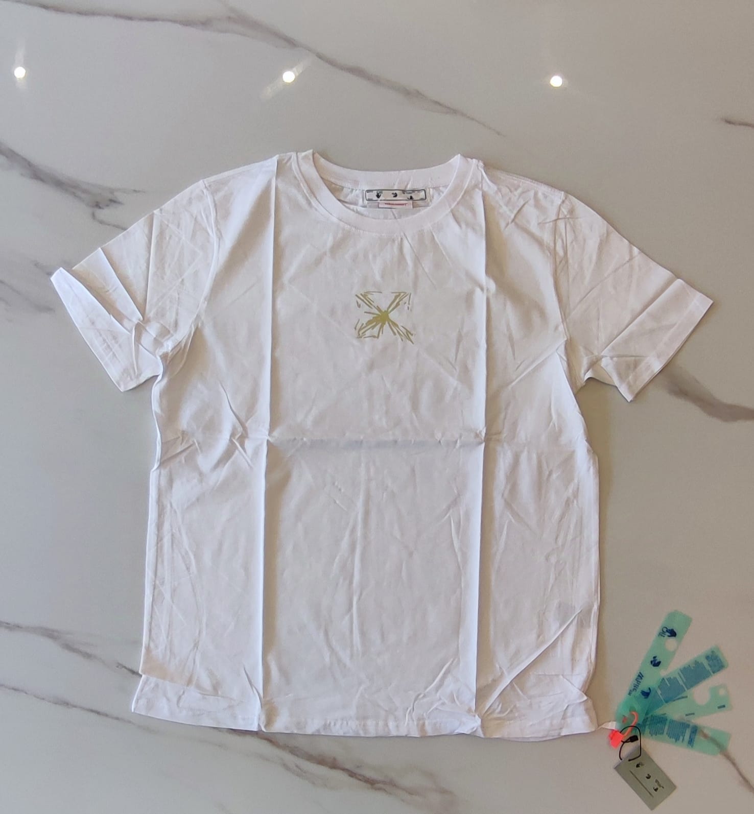 Remera Off-White Splash Arrow Negra